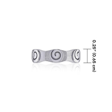 Spiral Sterling Silver Ring TR1839 - Jewelry